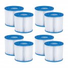 Summer Waves P57000102 Replacement Type D Pool and Spa Filter Cartridge (8 Pack)