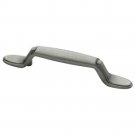 P50122V-AI 3" Antique Iron Deco Spoon Foot Drawer Pull