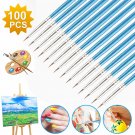 100Pcs Micro Extra Fine Detail Painting Brushes Drawing Watercolor Art Brush Set