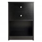Chic Black Bedside Units Tables Drawers Storage With 2 Drawers Furniture Black