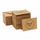 120 Pack Blank Thank You Cards, Kraft Paper Notecards With Envelopes (3.5X5 In)