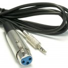 10Ft Audio Cable Xlr 3P Female To 1/8 3.5Mm Stereo Male M/M Microphone Sound