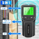 5 In 1 Digital Stud Finder Wood Metal Pipe Wire Wall Sensor Scanner Lcd Detector