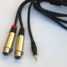 Mogami 6Ft 3.5Mm Stereo Male To Dual Xlr Female Audio Y Cable Heavy Duty
