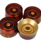 Amber Speed Knobs 4Pk For Gibson Guitars With Us Fine Splines