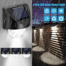 4X Solar Powered Led Deck Lights Garden Path Fence Stairs Step Outdoor Wall Lamp