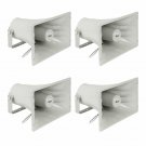 4-Pack Pa Power Horn Speaker 50W Rms Indoor Outdoor 100 Watt Max Power