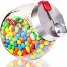 Glass Candy Jar With Lid And Scoop For Treats, Goodies, Kitchen Supplies, 58 Oz