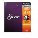Elixir Guitar Strings 80/20 Bronze Nanoweb Extra Light 10 - 47