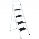 4 Steps Ladder Folding Anti-Slip Safety Tread Industrial Home Use 300Lbs Load