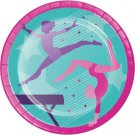 Gymnastics Party 9 Inch Paper Plates 8 Pack Party Decorations Supplies