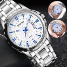 Waterproof Men'S Watch Classic Stainless Steel Quartz Sports Business Wristwatch