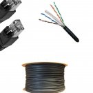 Gel 23Awg 100Ft Cat6 Outdoor Direct Burial Cable Waterproof Network Copper 600M