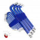 Powerbuilt 13 Piece Metric Long Arm Magnetic Hex Key Wrench Set - 941642