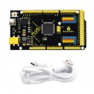 KEYESTUDIO Mega Plus 2560 R3 Board for Arduino with Type-C USB Cable, 1.5A Output, More Powerful