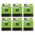 6-Pack Dymo D1 Label Tape Compatible For Dymo 45013 Labelmanager 160 280 210D 360D 420P Wireless