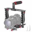 NEEWER Camera Video Cage Film Movie Making Kit, Aluminum Alloy with Top Handle, Dual Hand Grip, Tw