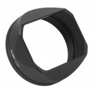 Lh-X54B Square Metal Lens Hood With 49Mm Adapter Ring For Fujifilm Fuji X100V Camera Black