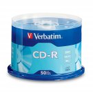 Verbatim CD-R Blank Discs 700MB 80 Minutes 52x Recordable Disc for Data and Music - 50 Pack Spindl