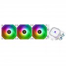 Thermalright Frozen Prism 360 White ARGB AIO Water Cooler,Liquid CPU Cooler, 3×120mm PWM Fans Wate