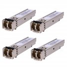4 Pack 1.25G 850Nm Multimode Sfp Lc Transceiver Fiber Module 550 Meters 1000Base-Sx Lc Mmf For Cis