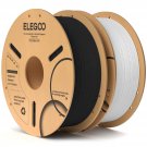 ELEGOO PLA Filament 1.75mm Black & White 2KG, 3D Printer Filament Dimensional Accuracy +/- 0.02mm,