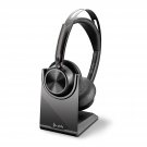 Poly - Voyager Focus 2 UC USB-A Headset with Stand (Plantronics) - Bluetooth (Stereo) Headset with