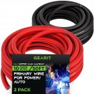 GearIT 10 Gauge Wire (50ft Each - Black/Red) Copper Clad Aluminum CCA - Primary Automotive Power/G