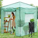 VEVOR Greenhouse 8' x 6' x 8' Portable Walk-in Hot Green House Tent Plant Garden