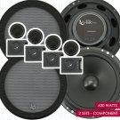 Infinity Alpha 650C 6.5" 2-Way MAX 630 Watts Car Audio Component Speakers 2 Sets