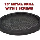 Speaker Grill 10" Steel Mesh With Seed Clips For Car Audio Speaker Woofer