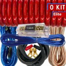 5000W SX 0 Gauge Amp Kit Amplifier Install Wiring Complete 0 Ga Car Wires Red