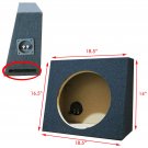 2x Port Single 12" Universal Standard Cab Truck Subwoofer Box Enclosure 1" MDF