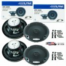 4x ALPINE SPE-6000 6.5" CAR AUDIO 480W 2-WAY SILK TWEETERS COAXIAL 6.5" SPEAKERS