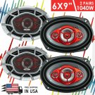 4x SoundXtreme ST-694 6x9 4-Way 520W Car Audio Stereo Coaxial Speakers