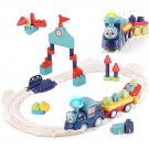 Toddler Musical Train Set Toys, Kids First Electric Railway Tracks Playset, Baby Choo Choo Train W