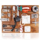 Busy Board For Toddlers Wooden Montessori Toys,Travel Toy Sensory Board Activity Board For Fine Mo