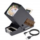 35Mm Slide And Film Viewer, Negative Scanner, Desk Top Led Lighted Illuminated Viewing, 3X Magnifi