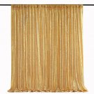 7Ft X 7Ft Gold Sequin Backdrop Curtain Glitter Photo Booth Backdrop For Wedding Birthday Baby Show