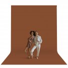 Limostudio 10 Ft. X 12 Ft. Brown Backdrop Screen, Soft Brown Background Muslin With Premium Thick
