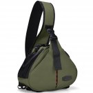 Camera Bag Sling Backpack Camera Case Waterproof With Rain Cover Tripod Holder, Compatible For Dsl