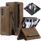 For Samsung Galaxy Z Fold 4 5G With S Pen Slot,Military Armor Cases Full Body Protective Anti-Scra