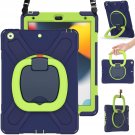 Kids Case For Ipad 10.2” 9Th/8Th/7Th 2021/2020/2019, Shockproof Hard Case With Kickstand/Handle Gr