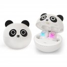 Kids Wireless Earbuds Cute Panda Bluetooth Earbuds With Mic Charging Case 36H Playtime 3D Stereo H