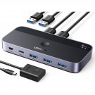 UGREEN USB 3.0 Switch 2 Computers Sharing USB C & A Devices, 4 Port USB Switcher Sharing Keyboard