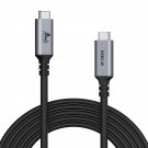 Thunderbolt 4 Cable 6 Ft, 40Gbp Thunderbolt Cable With 100W Charging, 8K Display/Dual 4K, Compatib