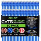 GearIT Cat 6 Ethernet Cable 1 ft (50-Pack) - Cat6 Patch Cable, Cat 6 Patch Cable, Cat6 Cable, Cat