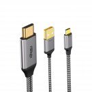 Hdmi To Usb C Adapter Cable 4K60Hz 6.6Ft, Hdmi Source Input To Usb Type C Output Display Converter
