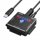 Sata/Ide To Usb 3.0 Adapter, Hard Drive Adapter Cable For Universal 2.5/3.5 Inch Ide/Sata External
