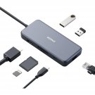 Anker USB C Hub Adapter, PowerExpand+ 7-in-1 USB C Hub, with 4K USB C to HDMI, 60W Power Delivery,